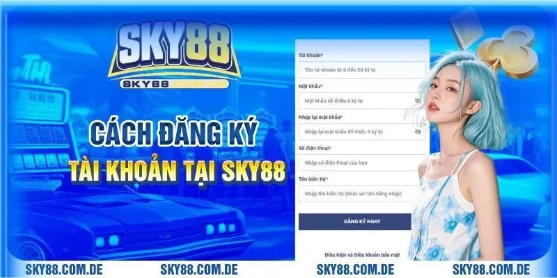 Cách đăng ký tài khoản tại Sky88