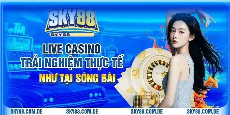 Live Casino – Trải nghiệm thực tế như tại sòng bài